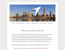 Tablet Screenshot of pilotlawcorp.com